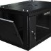 Серверный настенный шкаф 19 12U 600х600х635 GYDERS GDR-126060B, стеклянная дверь черный