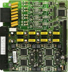 Плата расширения 4 внешние линии, 8 гибридных абонентов LG-Ericsson eMG80-CH408